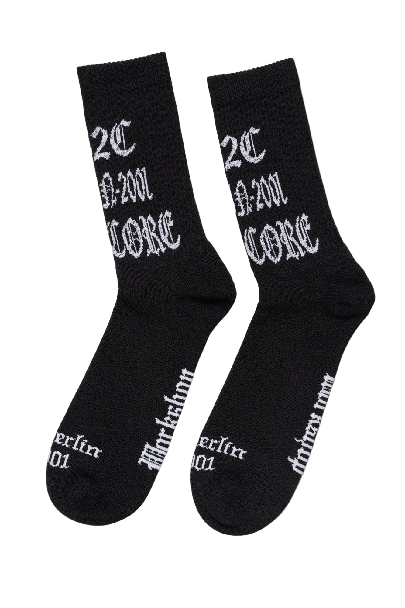 "HARDCORE SINCE 2001" SOCKS - 032c