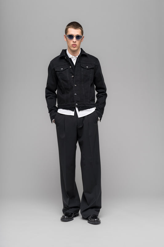 "DOWN TO EARTH" BOXY DENIM JACKET