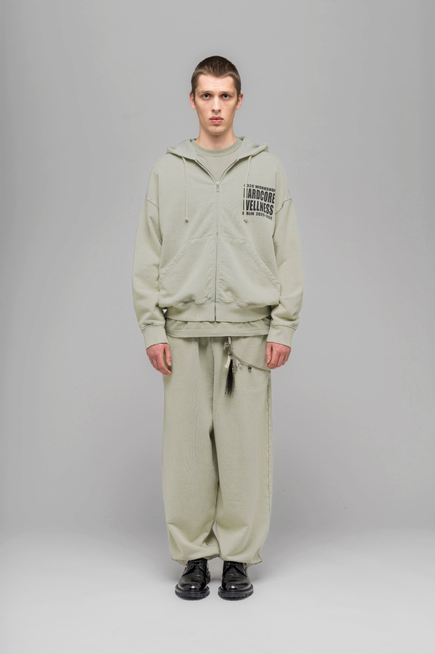 "HARDCORE WELLNESS" ZIP-UP