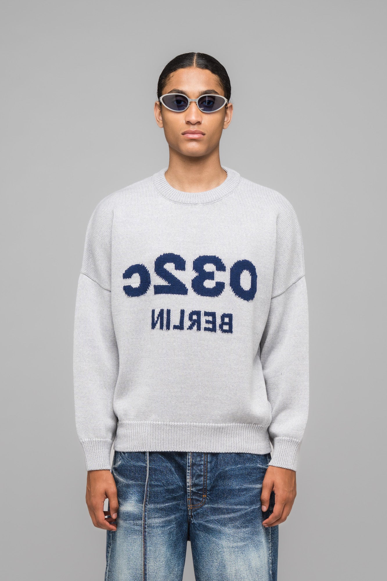 SELFIE SWEATER GREY MELANGE - 032c