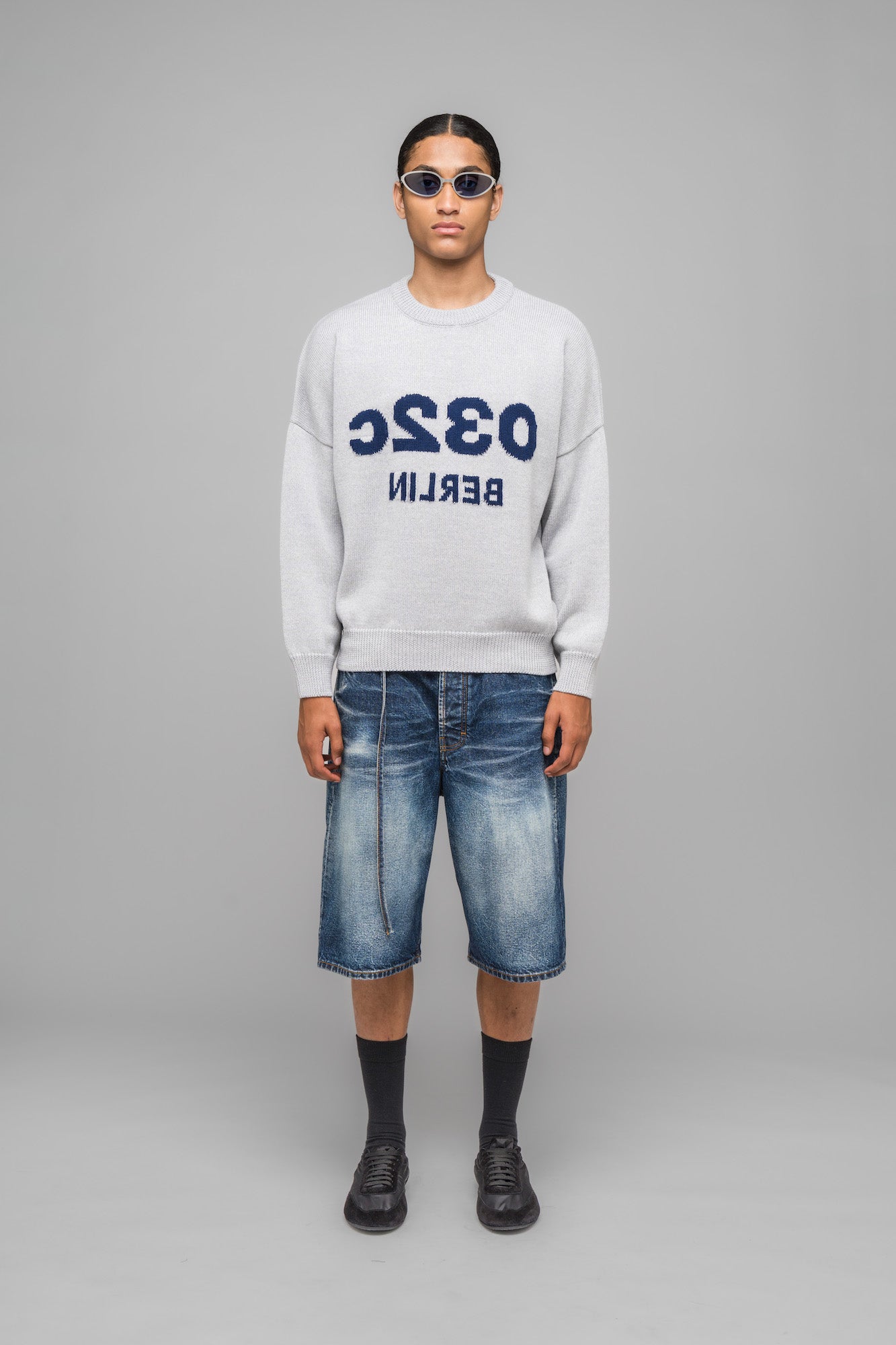 SELFIE SWEATER GREY MELANGE - 032c