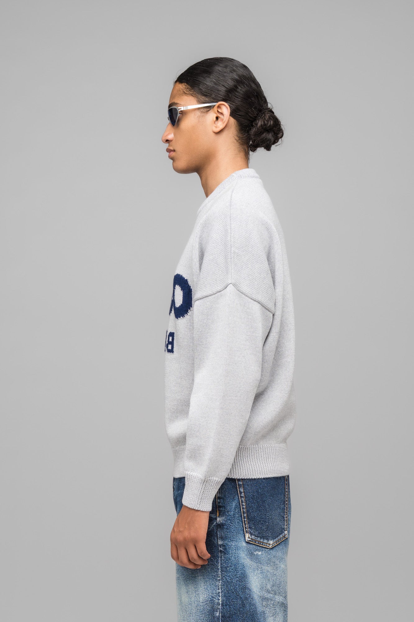 SELFIE SWEATER GREY MELANGE - 032c