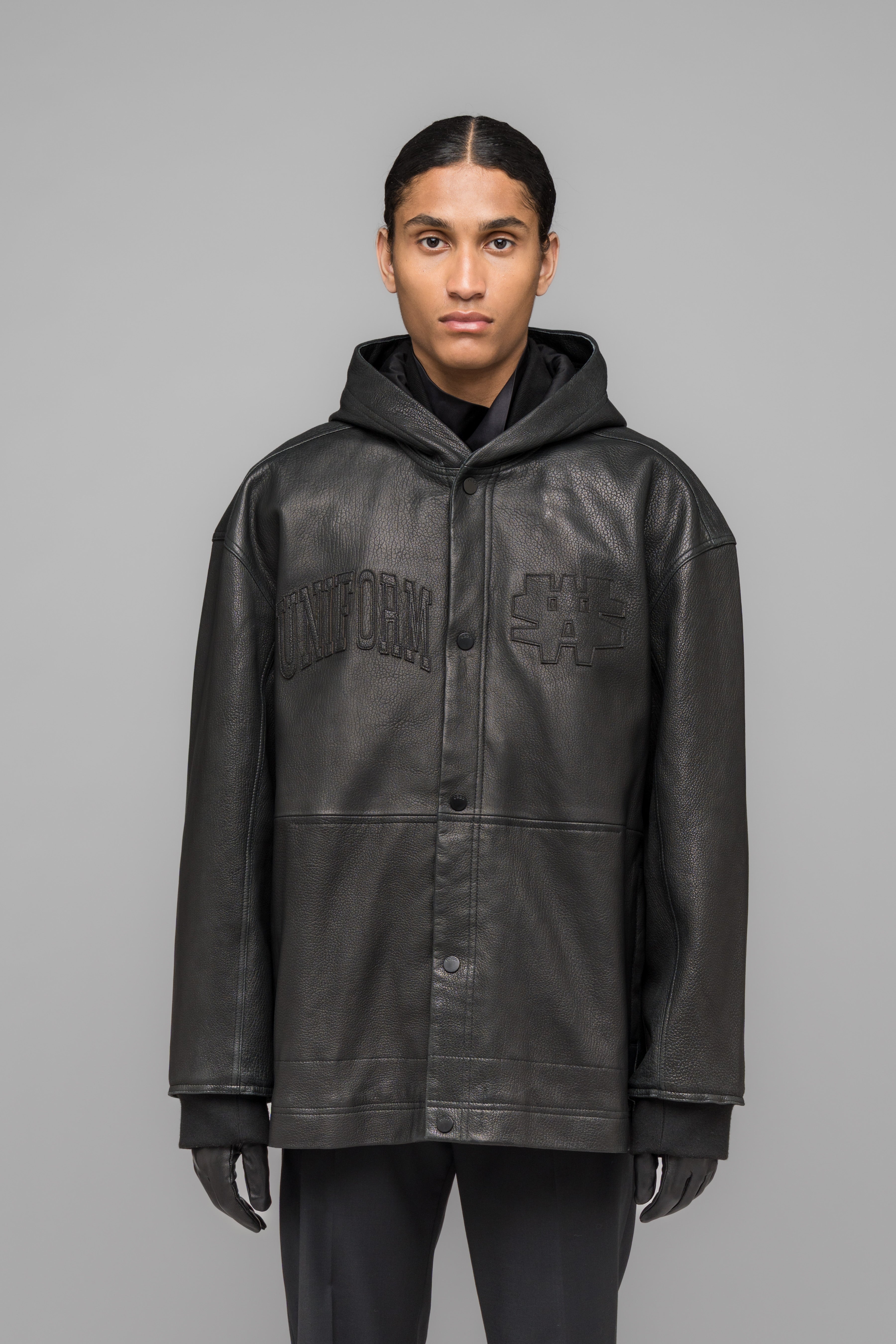 LEATHER COACH JACKET
