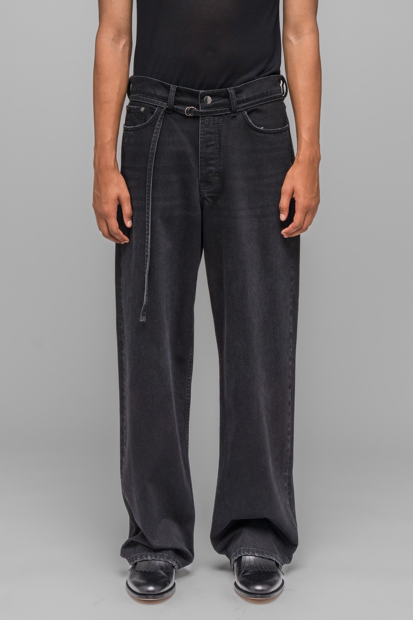 "DOWN TO EARTH" WIDE LEG JEAN