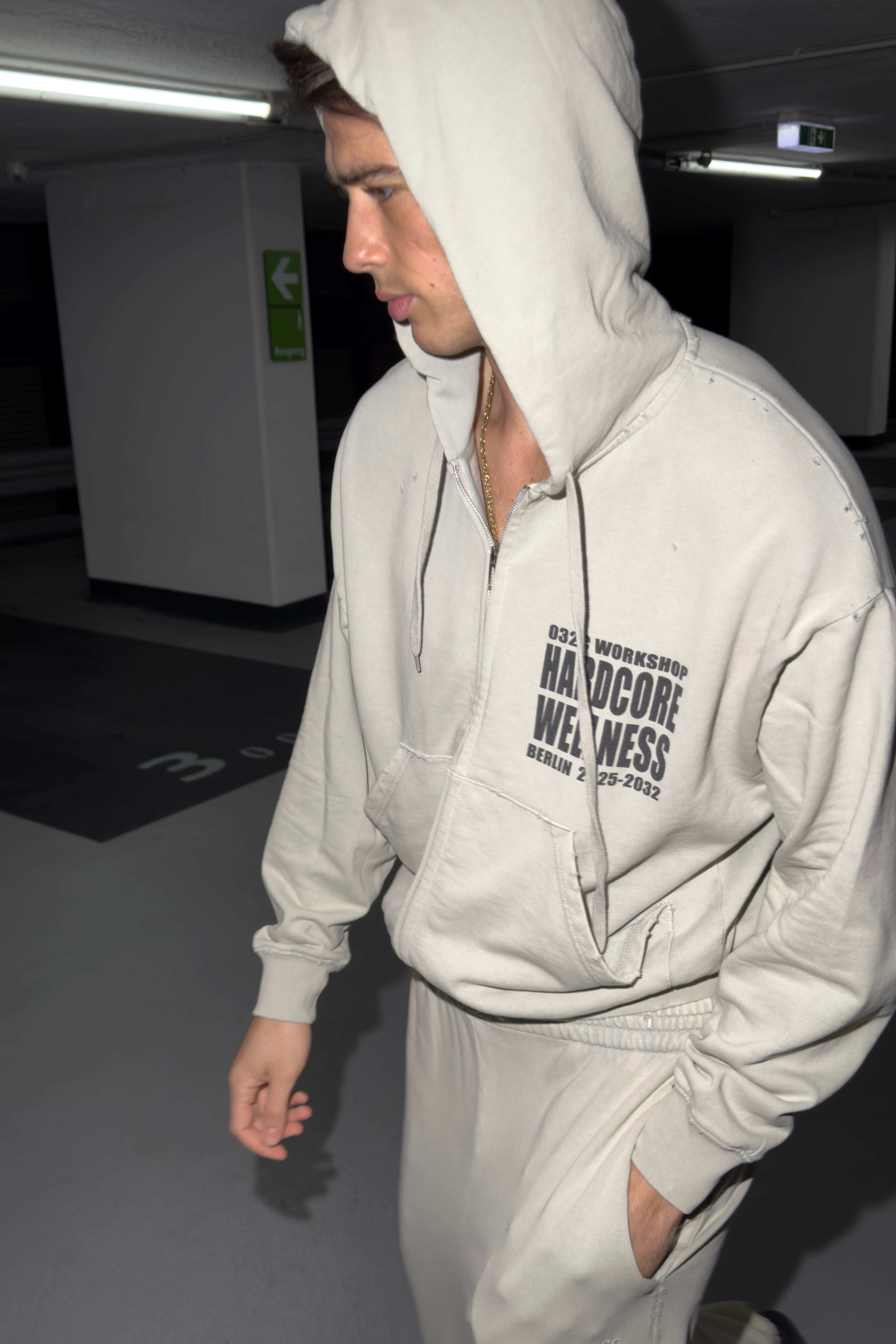 "HARDCORE WELLNESS" ZIP-UP