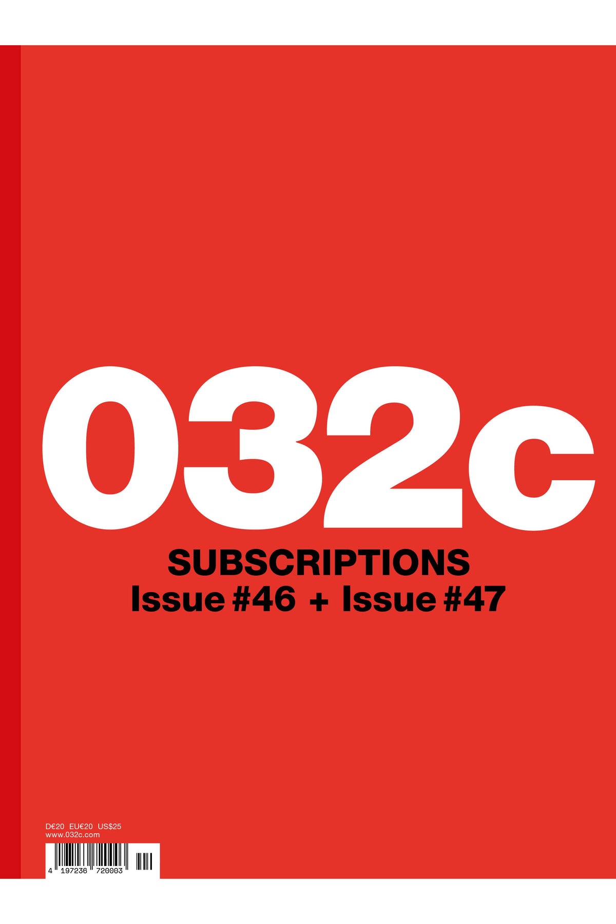 One Year Subscription (Issues 46 & 47)