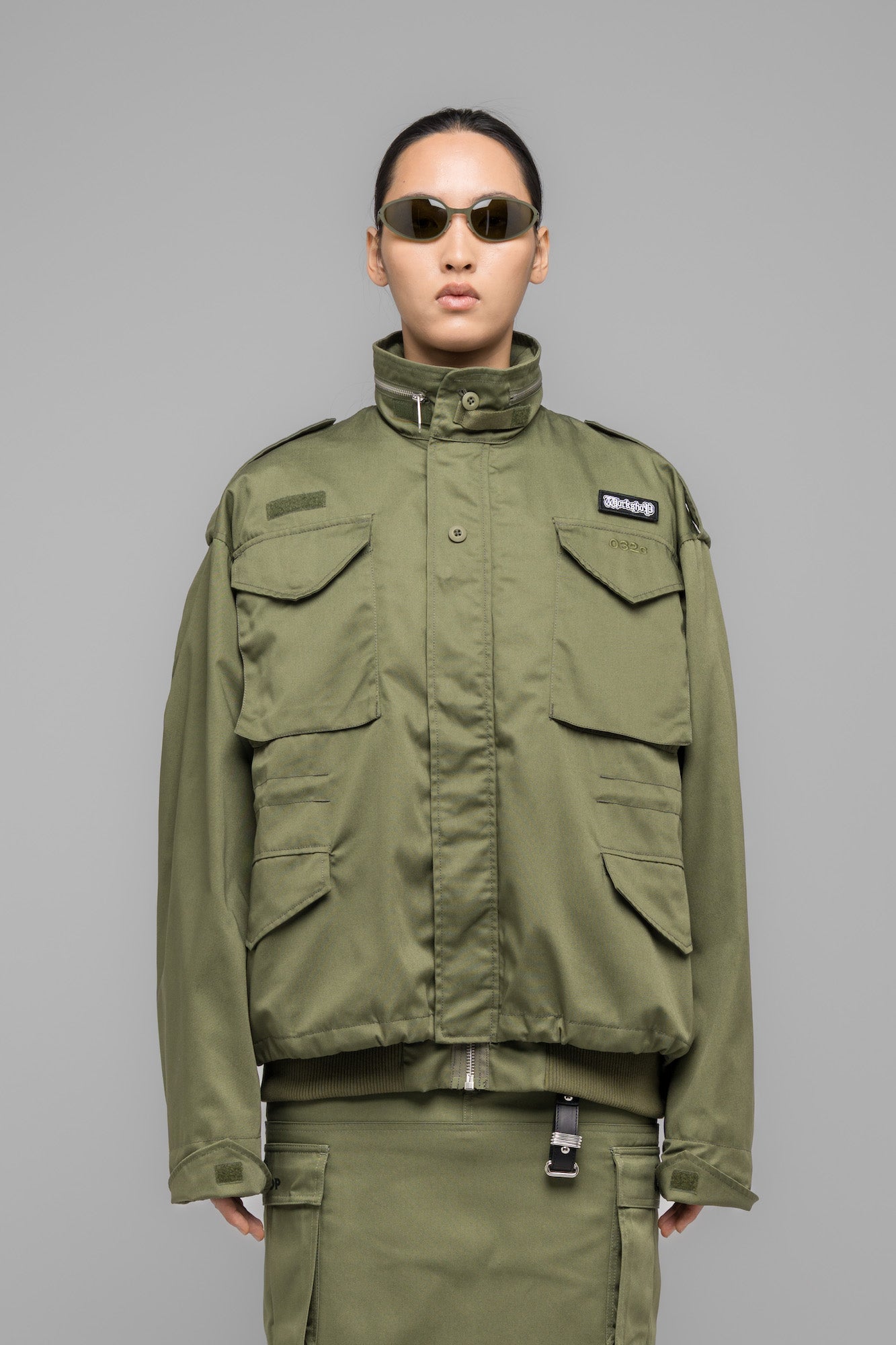 "MASKED CHOICE" BOMBER JACKET - 032c