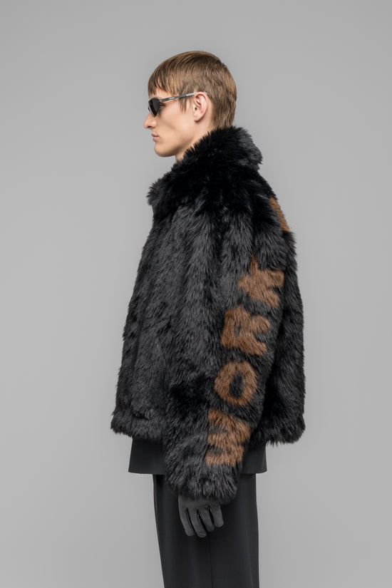 "MUDDY" FAUX FUR BLOUSON