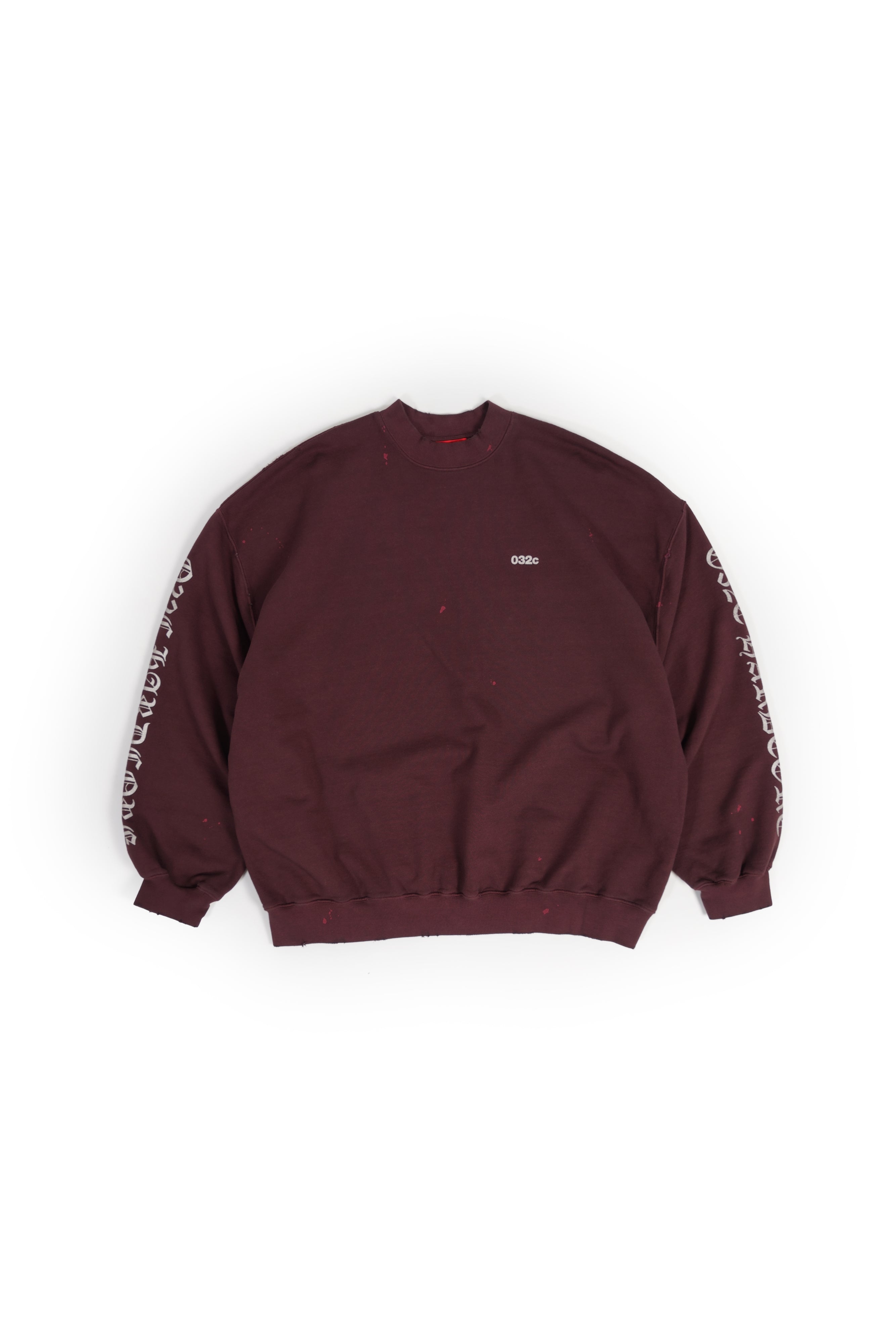 "HARDCORE SINCE 2001" OVERSIZED CREWNECK - 032c