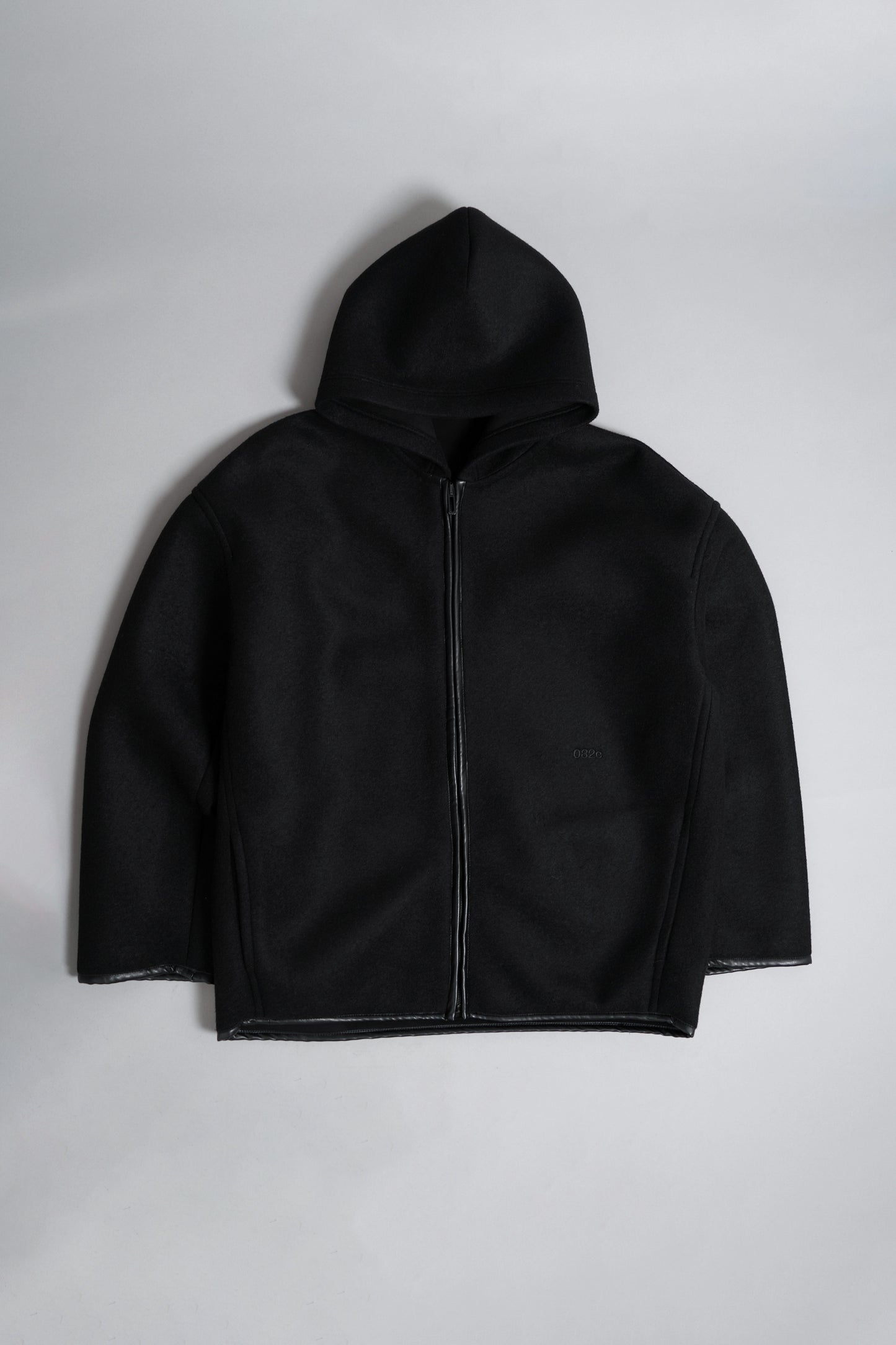 NEOPRENE ZIP UP HOODED JACKET