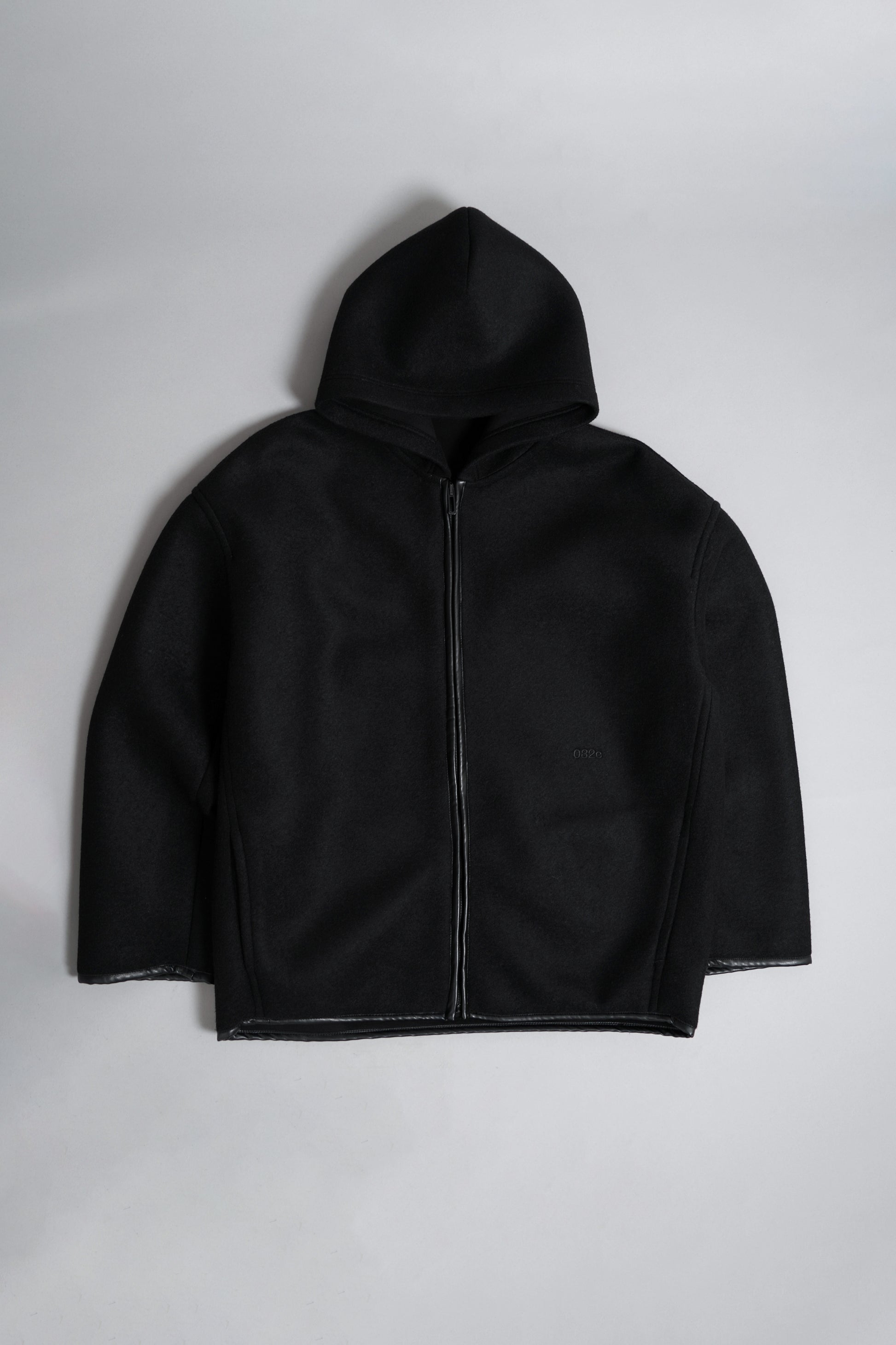 NEOPRENE ZIP UP HOODED JACKET