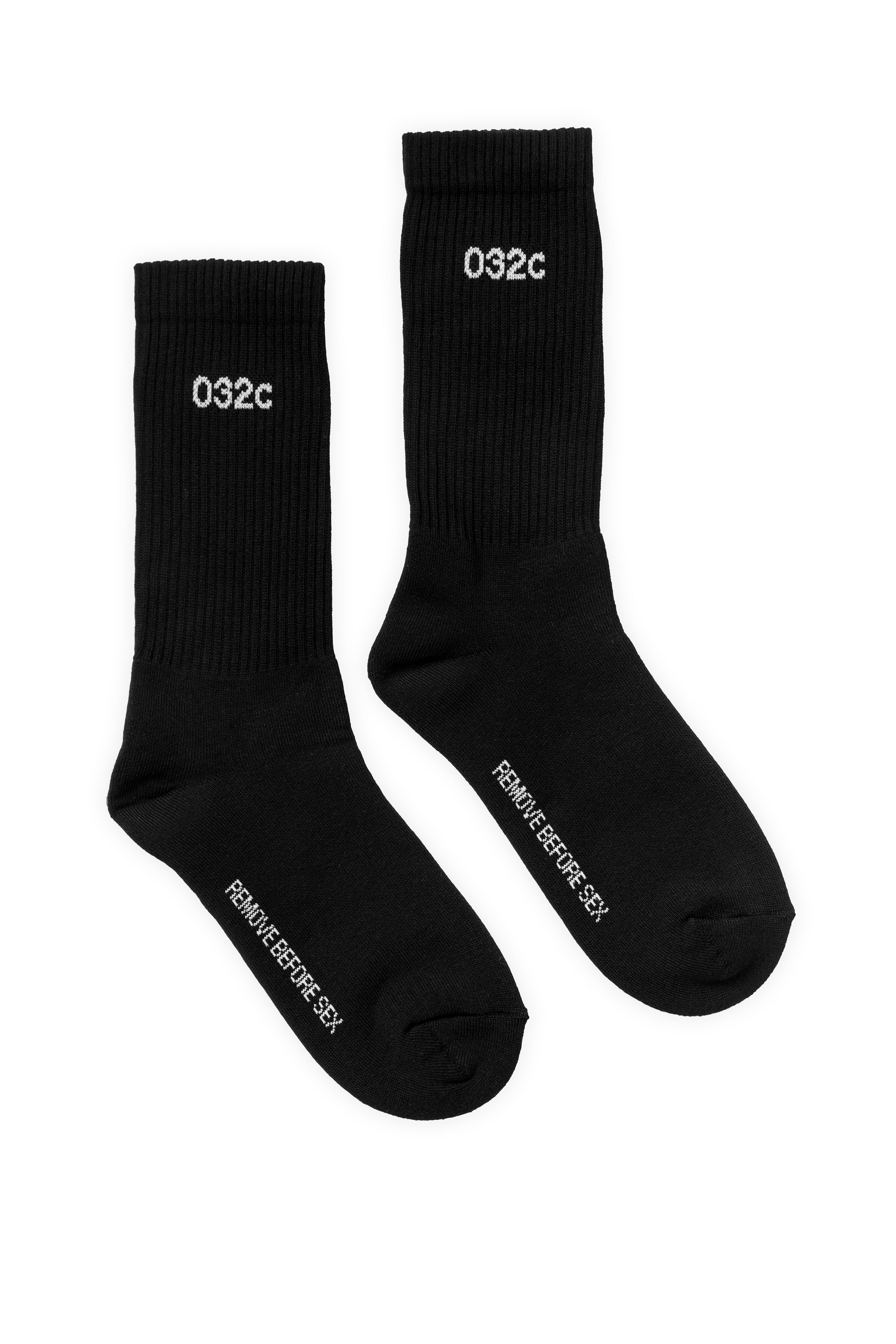 "REMOVE BEFORE SEX" SOCKS BLACK/WHITE