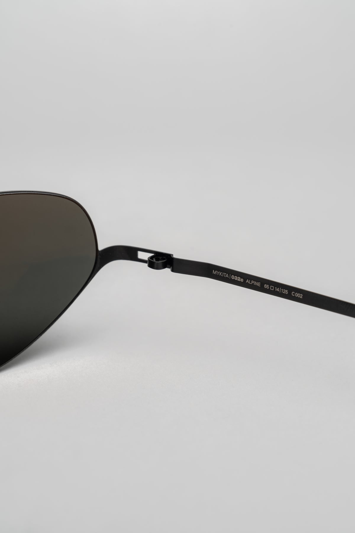 MYKITA | 032c ALPINE Sunglasses Black Solid