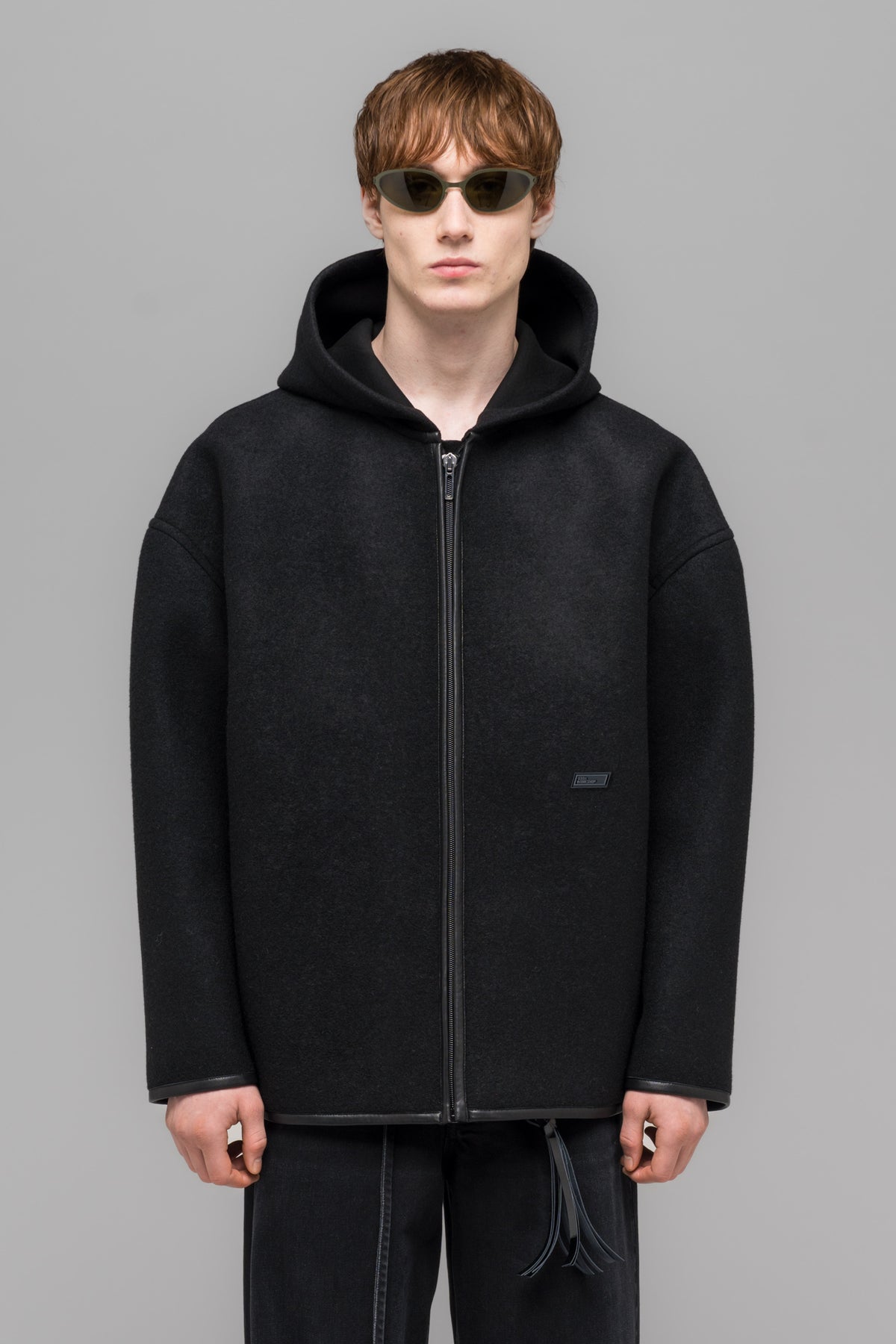 NEOPRENE ZIP UP HOODED JACKET