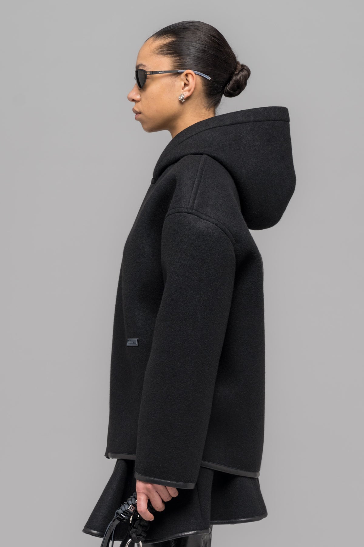 NEOPRENE ZIP UP HOODED JACKET