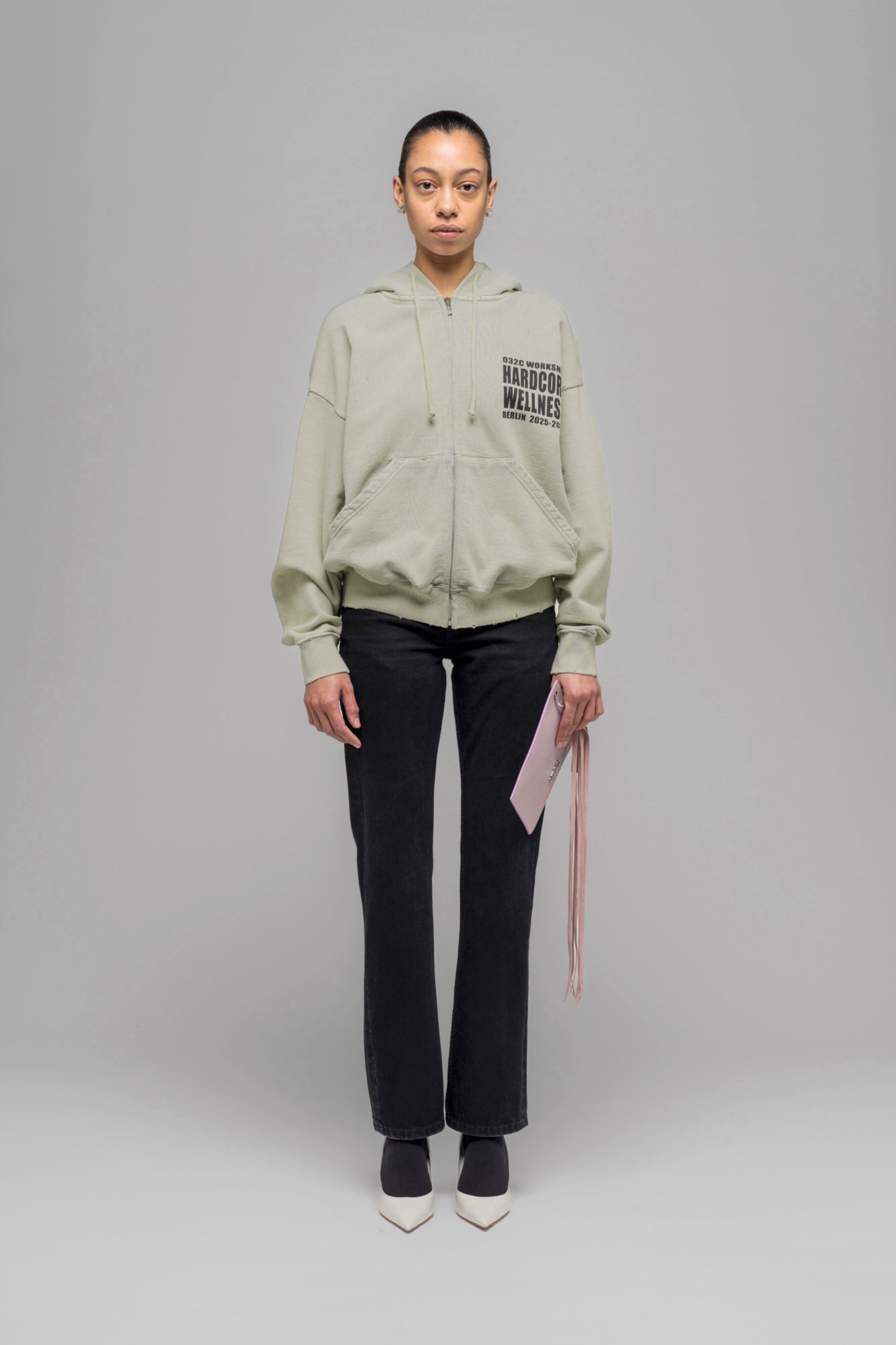 "HARDCORE WELLNESS" ZIP-UP