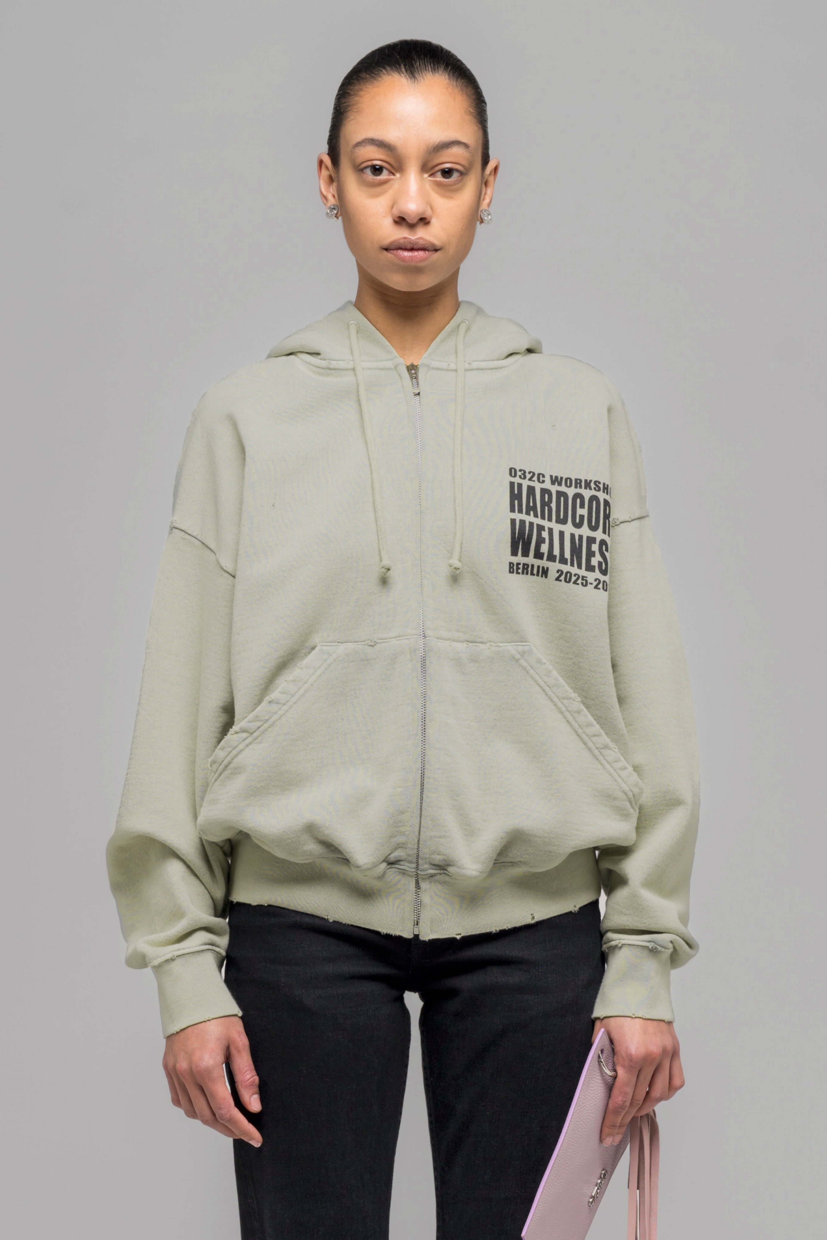 "HARDCORE WELLNESS" ZIP-UP