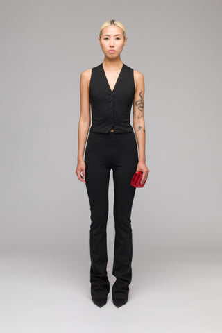 'TRAPEZE' TOO-TIGHT WOOL SUIT VEST
