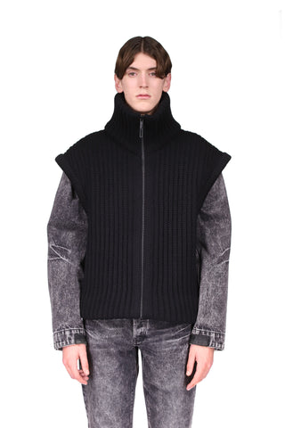 CHUNKY ''TAPED'' ZIP VEST